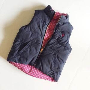 Ralph Lauren Girls Reversible Down Vest, 5T